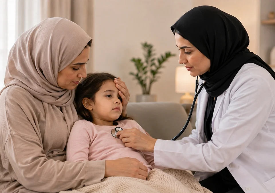 أعراض أمراض الطفولة